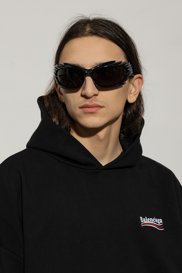 Black 'Spike Rectangle' sunglasses Balenciaga - Vitkac HK